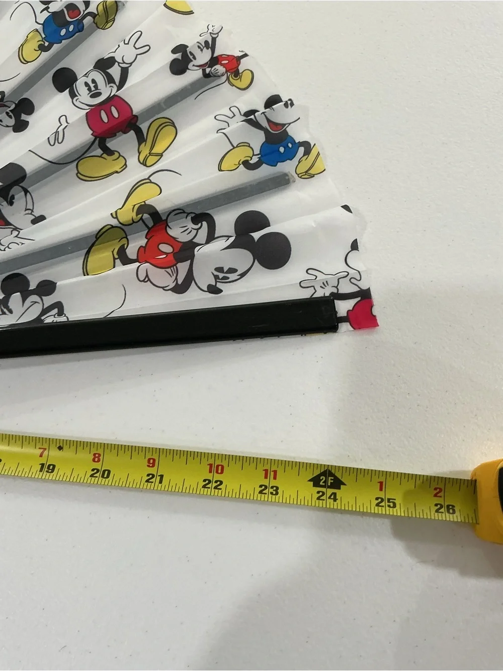 Mickey Mouse White Folding Hand Fan for Kids - Disney-Inspired
